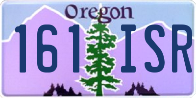 OR license plate 161ISR