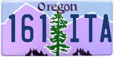 OR license plate 161ITA