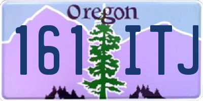 OR license plate 161ITJ