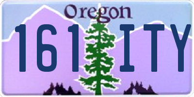 OR license plate 161ITY