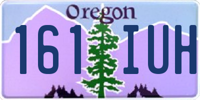 OR license plate 161IUH