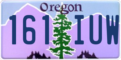 OR license plate 161IUW