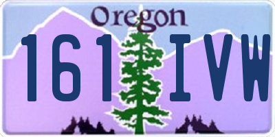 OR license plate 161IVW