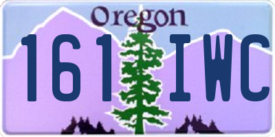 OR license plate 161IWC