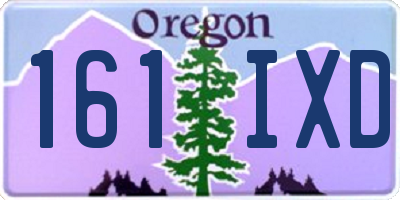 OR license plate 161IXD