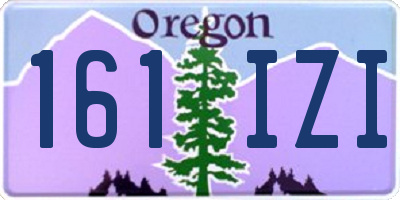 OR license plate 161IZI