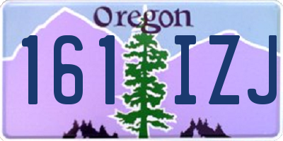 OR license plate 161IZJ