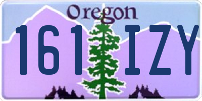 OR license plate 161IZY