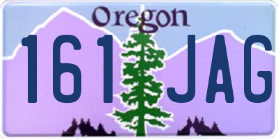OR license plate 161JAG