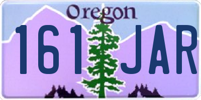 OR license plate 161JAR