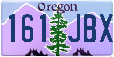 OR license plate 161JBX