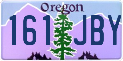 OR license plate 161JBY