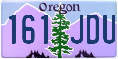 OR license plate 161JDU