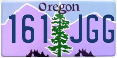 OR license plate 161JGG