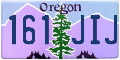 OR license plate 161JIJ