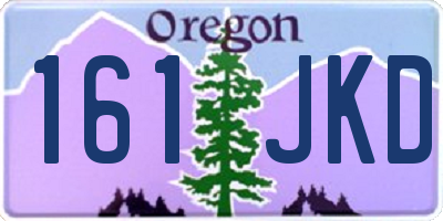 OR license plate 161JKD