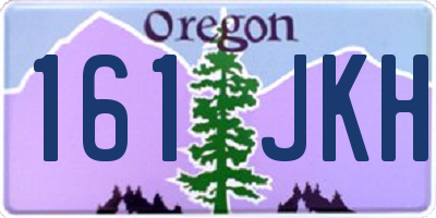 OR license plate 161JKH