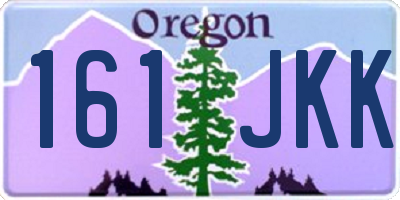 OR license plate 161JKK