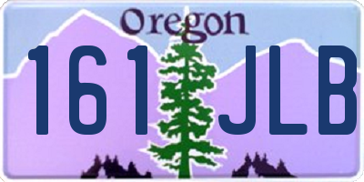 OR license plate 161JLB