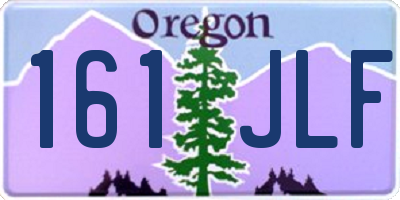 OR license plate 161JLF