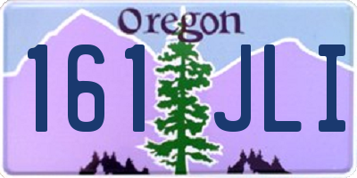OR license plate 161JLI