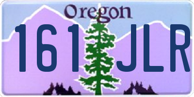 OR license plate 161JLR