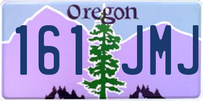 OR license plate 161JMJ