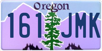 OR license plate 161JMK