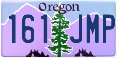 OR license plate 161JMP
