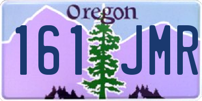 OR license plate 161JMR
