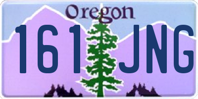 OR license plate 161JNG