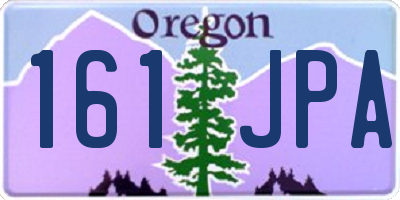 OR license plate 161JPA