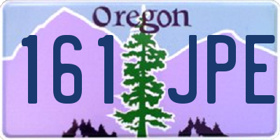 OR license plate 161JPE