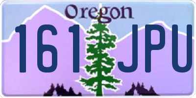 OR license plate 161JPU