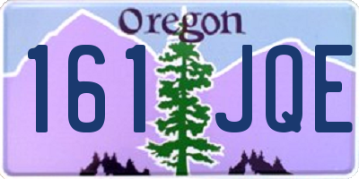 OR license plate 161JQE