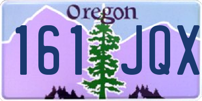 OR license plate 161JQX