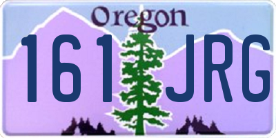 OR license plate 161JRG