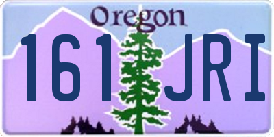 OR license plate 161JRI