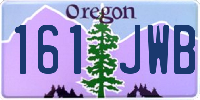 OR license plate 161JWB