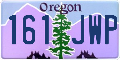 OR license plate 161JWP