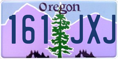 OR license plate 161JXJ