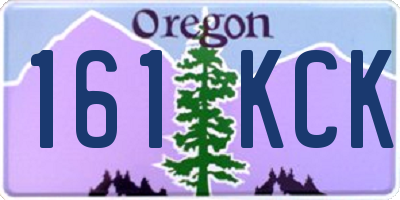 OR license plate 161KCK