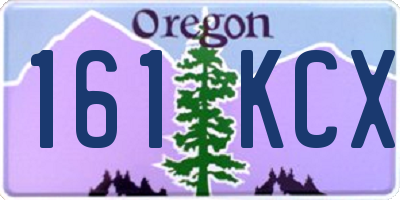 OR license plate 161KCX