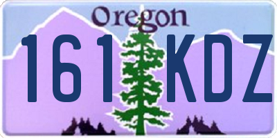 OR license plate 161KDZ