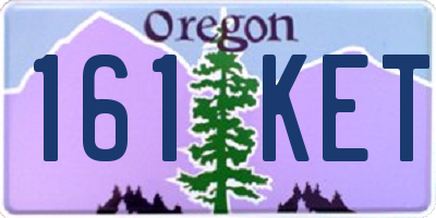 OR license plate 161KET