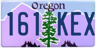 OR license plate 161KEX