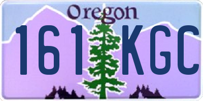 OR license plate 161KGC