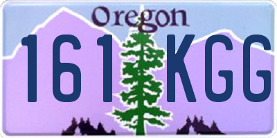 OR license plate 161KGG