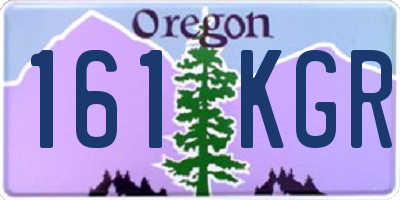 OR license plate 161KGR