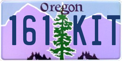 OR license plate 161KIT